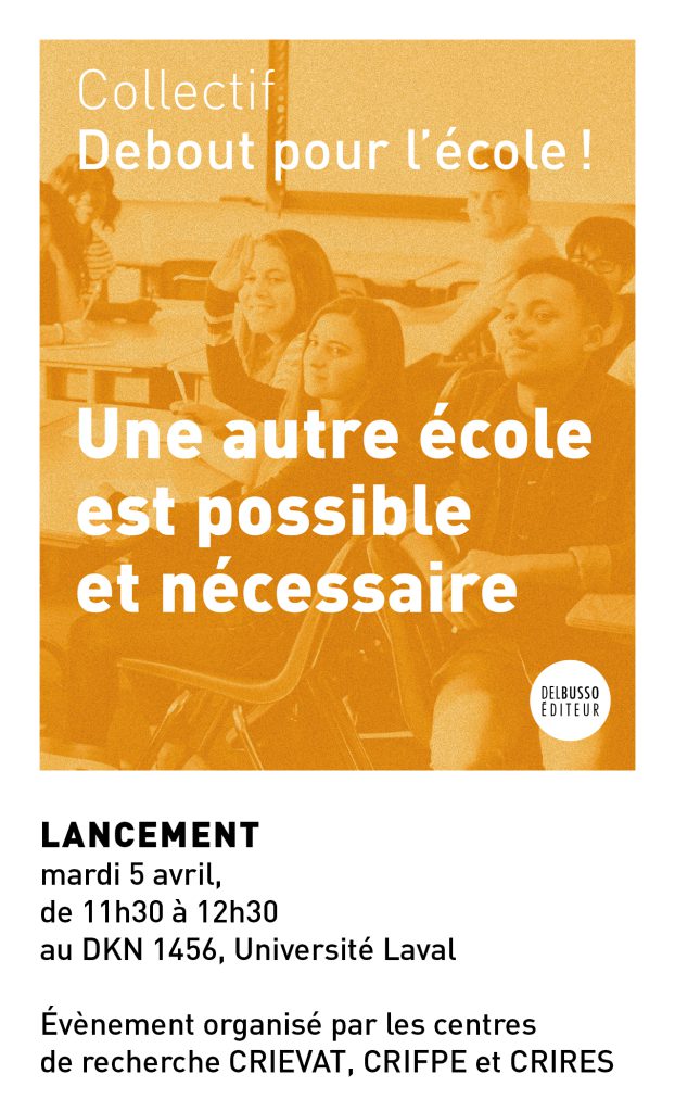 Lancement du Collectif Debout pour l’école!